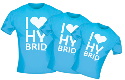 T-Shirt I-Love-Hybrid for Woman